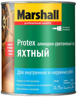 Маршалл Лак яхтный полумат. 0,75л PROTEX5134586